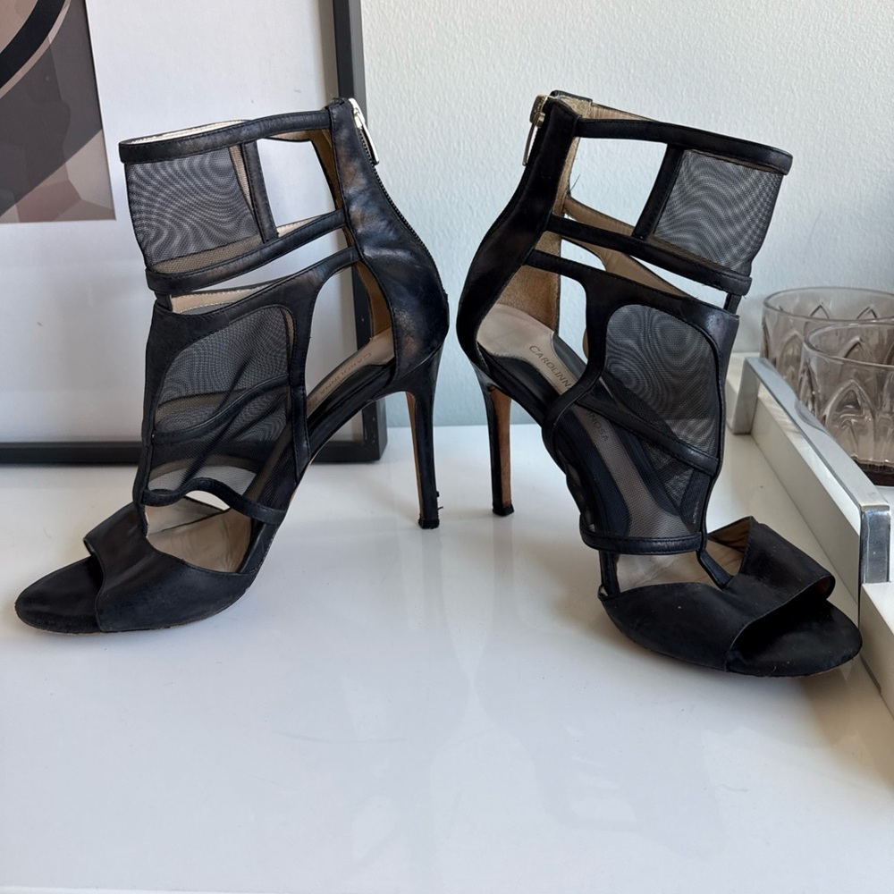 Carolinna Espinosa Mesh Women's Caged Heels